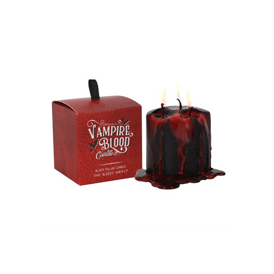 Small Vampire Blood Pillar Candle - DuvetDay.co.uk
