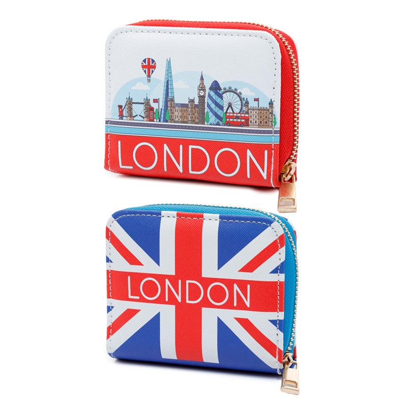 Small Zip Around Wallet - London Icons - DuvetDay.co.uk