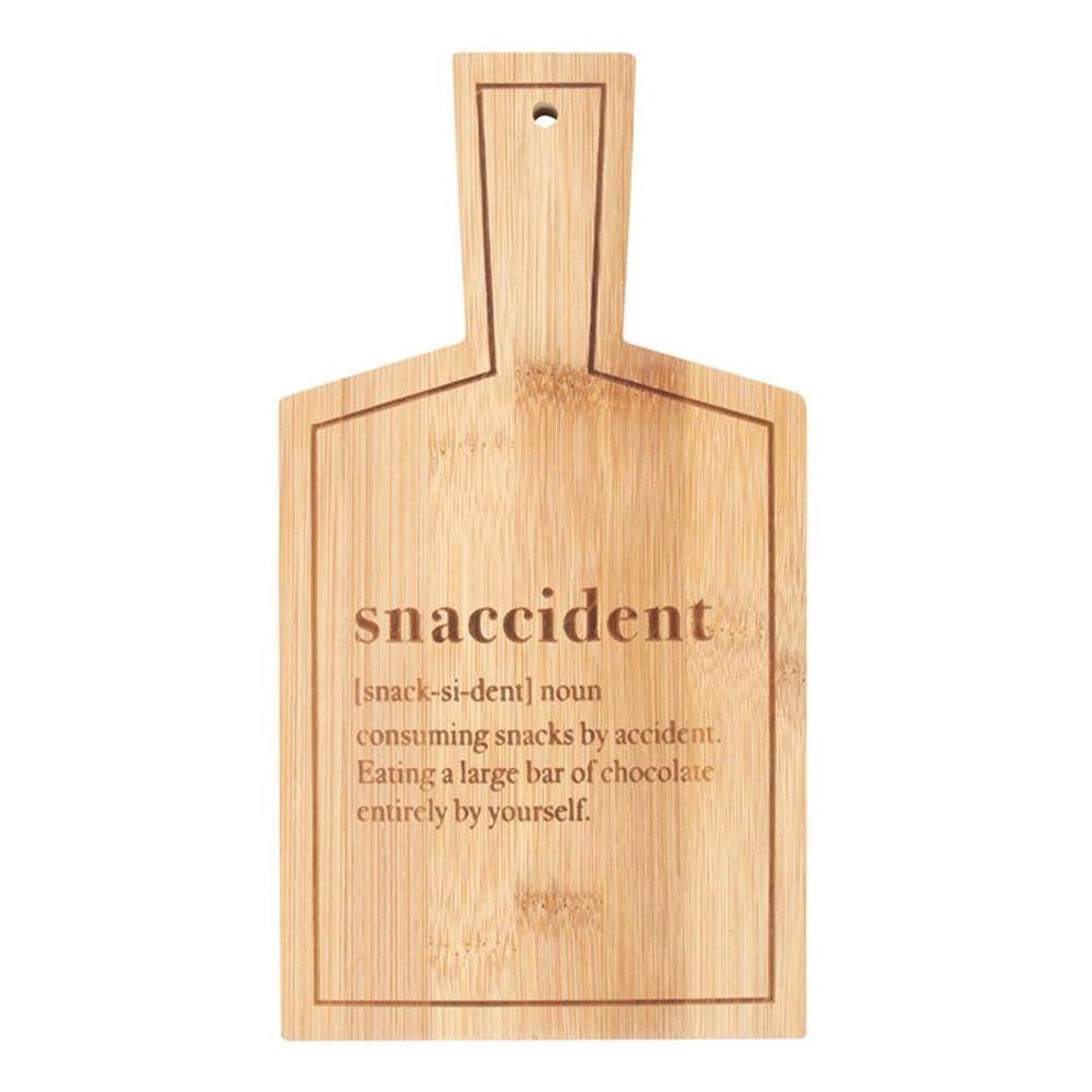 Snaccident Bamboo Serving Board - DuvetDay.co.uk