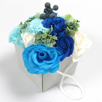 Soap Flower Bouquet - Blue Wedding - DuvetDay.co.uk