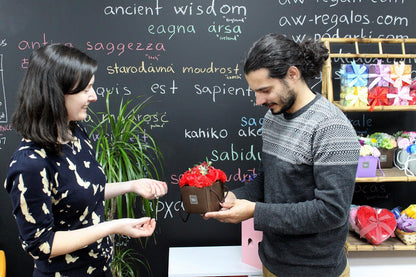 Soap Flower Bouquet - Lavender Rose & Carnation - DuvetDay.co.uk