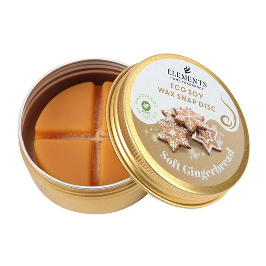 Soft Gingerbread Soy Wax Snap Disc - DuvetDay.co.uk