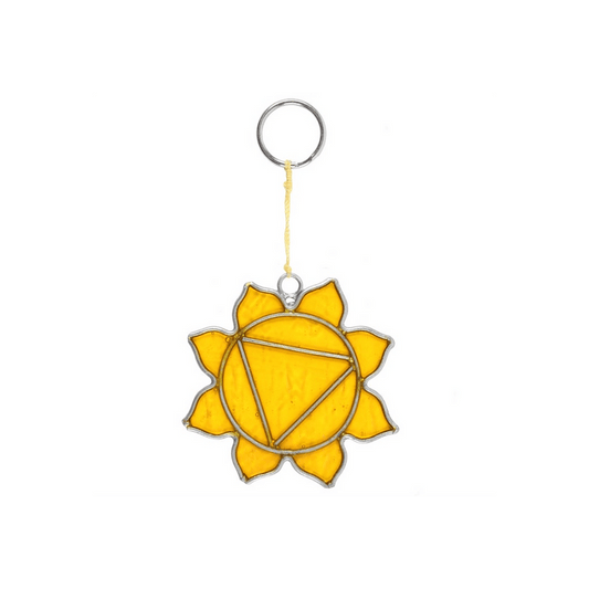 Solar Plexus Chakra Symbol Mini Suncatcher - DuvetDay.co.uk