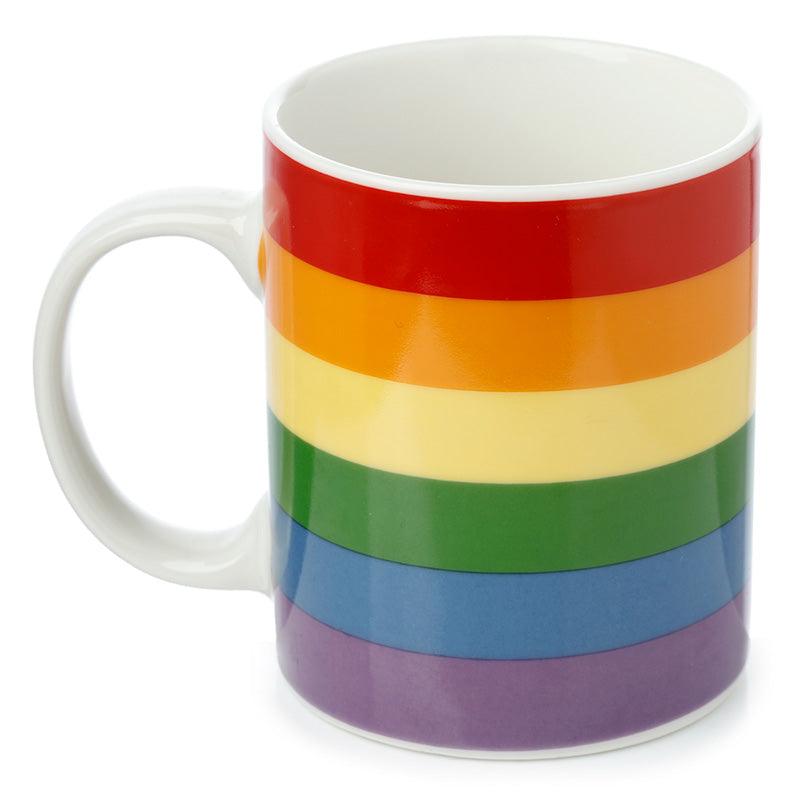 Somewhere Rainbow Flag Porcelain Mug - DuvetDay.co.uk