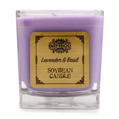 Soybean Jar Candles - Lavender & Basil - DuvetDay.co.uk