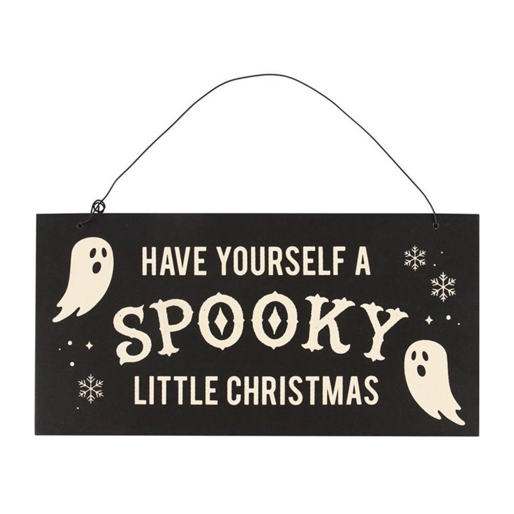 Spooky Little Christmas Hanging Sign - DuvetDay.co.uk