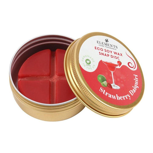 Strawberry Daiquiri Soy Wax Snap Disc - DuvetDay.co.uk