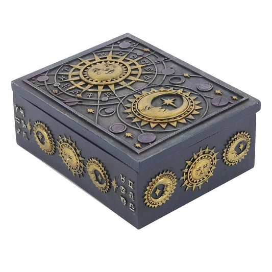 Sun and Moon Resin Storage Box - DuvetDay.co.uk