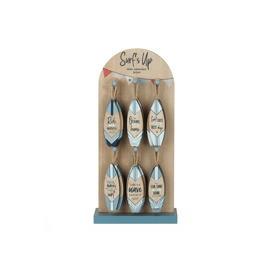 Surf's Up Mini Surfboard Signs - DuvetDay.co.uk