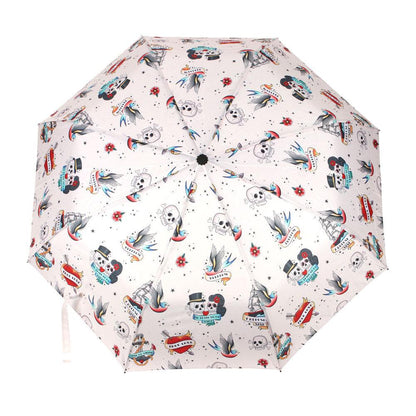 Tattoo Print Travel Umbrella - DuvetDay.co.uk
