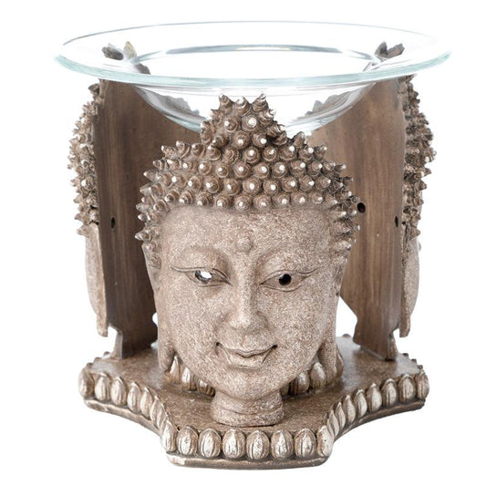 Thai Buddha Weathered Stone Effect Oil and Wax Burner - DuvetDay.co.uk