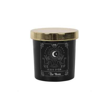 The Moon Black Opium Tarot Candle - DuvetDay.co.uk