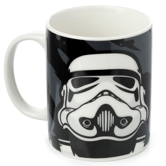 The Original Stormtrooper Black Porcelain Mug - DuvetDay.co.uk