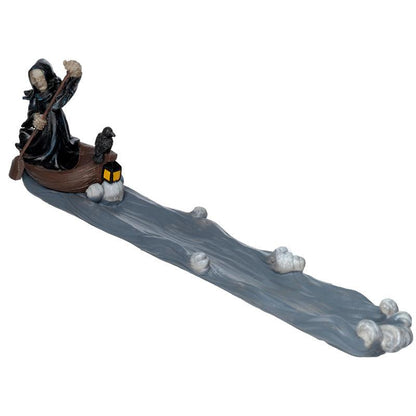 The Reaper Ferryman of Death Ash Catcher Incense Stick Burner - DuvetDay.co.uk