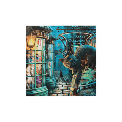 The Rusty Cauldron Light Up Canvas Plaque by Lisa Parker - DuvetDay.co.uk