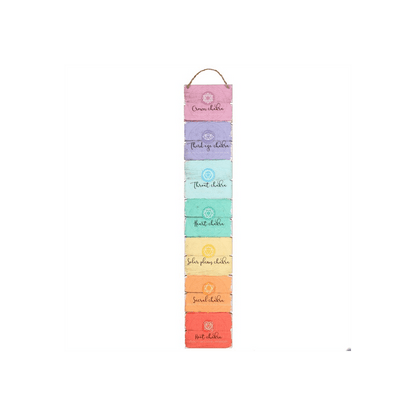 The Seven Chakras Wall Plaque - DuvetDay.co.uk