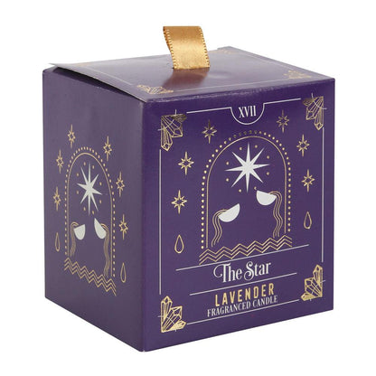 The Star Lavender Tarot Candle - DuvetDay.co.uk