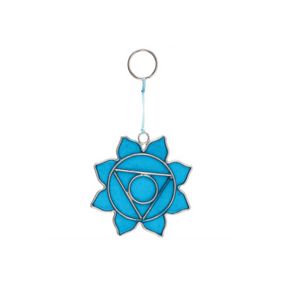 Throat Chakra Symbol Mini Suncatcher - DuvetDay.co.uk