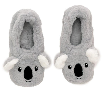 Toesties Heat Wheat Pack Warmer Slippers - Koala - DuvetDay.co.uk