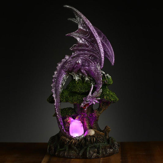 Tree of Life Dragon Mother LED Dark Legends Dragon Figurine - DuvetDay.co.uk