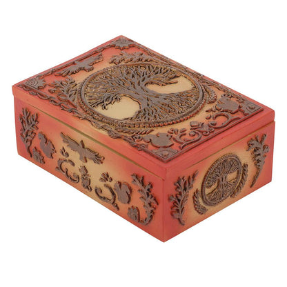 Tree of Life Resin Storage Box - DuvetDay.co.uk