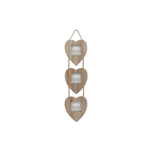 Triple Heart Photo Frame - DuvetDay.co.uk