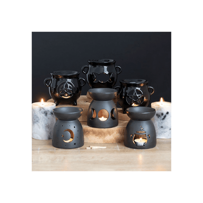 Triple Moon Cauldron Oil Burner - DuvetDay.co.uk
