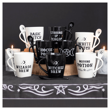 Triple Moon Mug and Spoon Set - DuvetDay.co.uk