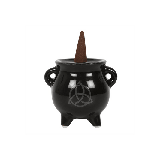Triquetra Cauldron Ceramic Incense Holder - DuvetDay.co.uk