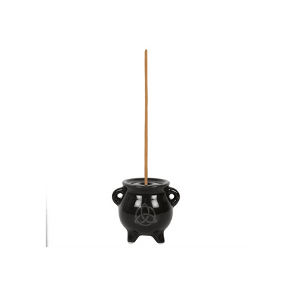 Triquetra Cauldron Ceramic Incense Holder - DuvetDay.co.uk