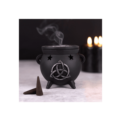 Triquetra Cauldron Incense Cone Holder - DuvetDay.co.uk