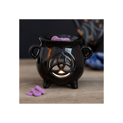 Triquetra Cauldron Oil Burner - DuvetDay.co.uk