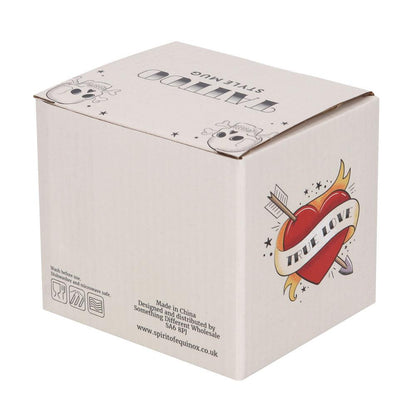 True Love Tattoo Heart Mug - DuvetDay.co.uk