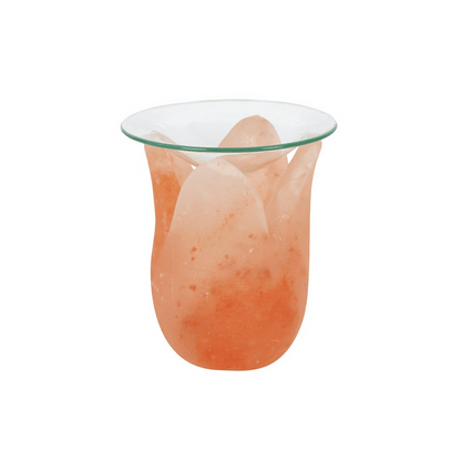 Tulip Shaped Himalayan Salt Oil Burner - DuvetDay.co.uk