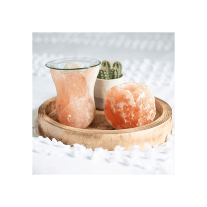Tulip Shaped Himalayan Salt Oil Burner - DuvetDay.co.uk
