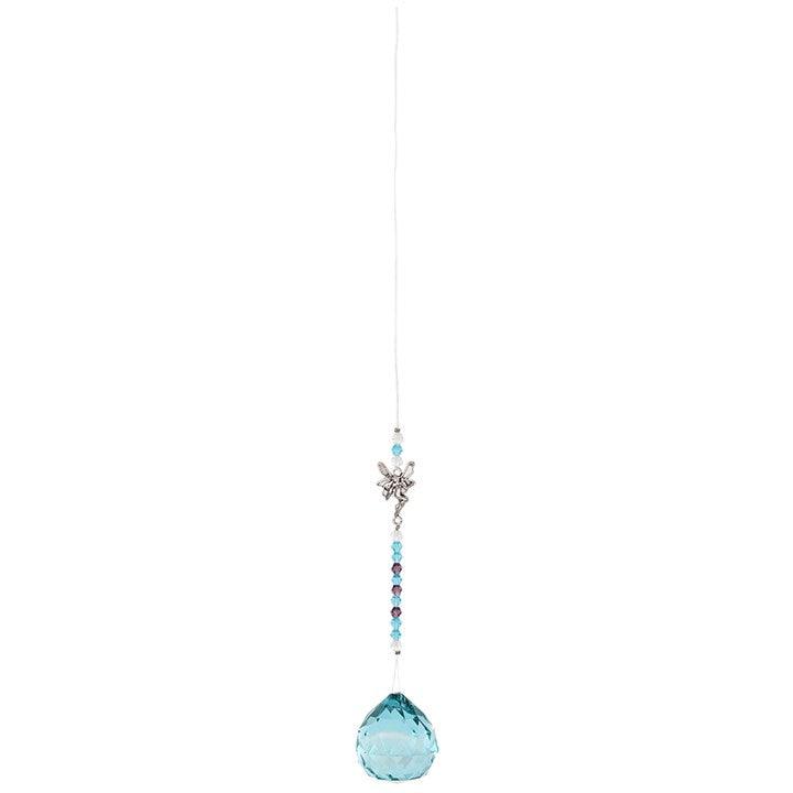 Turquoise Hanging Fairy Crystal - DuvetDay.co.uk