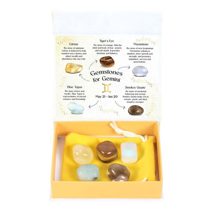 Gemini Crystal Tumblestone Set - DuvetDay.co.uk