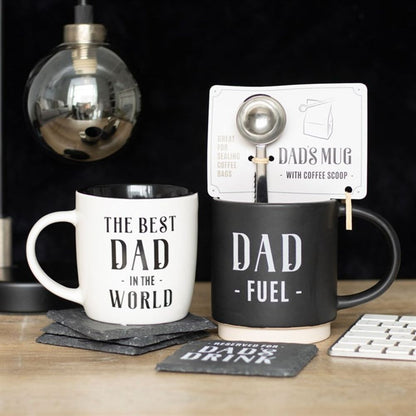 Dad Fuel Mug and Coffee Scoop Clip - DuvetDay.co.uk