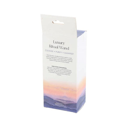 6in Ritual Wand Smudge Stick with Rosemary and Red Flowers - DuvetDay.co.uk