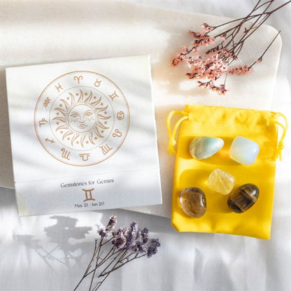 Gemini Crystal Tumblestone Set - DuvetDay.co.uk