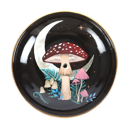Forest Mushroom Ceramic Incense Plate - DuvetDay.co.uk