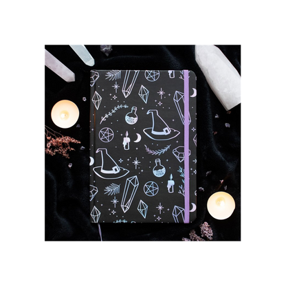 Crystal Witch Print A5 Notebook