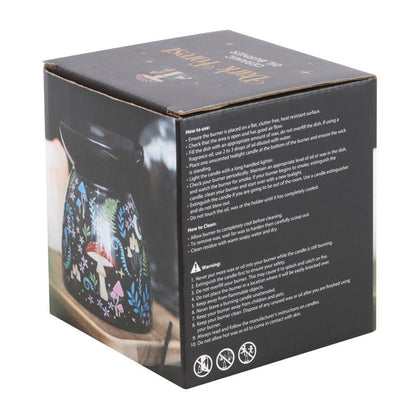 Dark Forest Print Oil Burner - DuvetDay.co.uk
