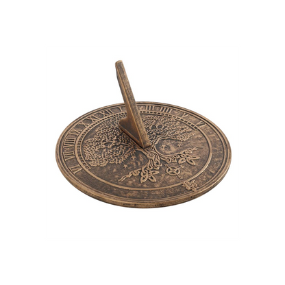 Tree Of Life Terracotta Sundial by Lisa Parker - DuvetDay.co.uk