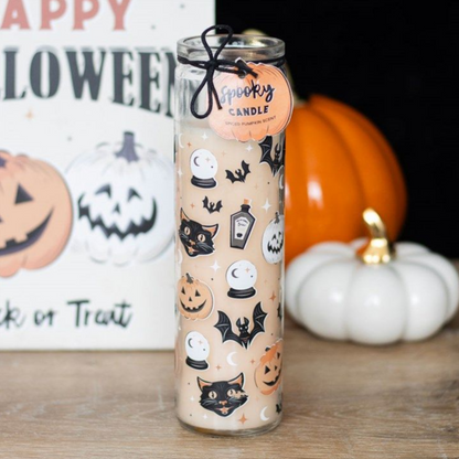 Spooky Spiced Pumpkin Tube Candle