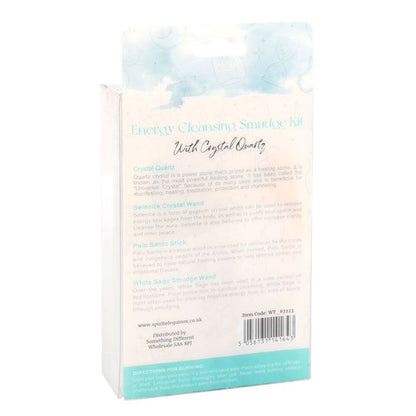 Smudge Kit with Clear Quartz Crystal - DuvetDay.co.uk