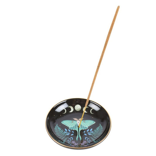 Luna Moth Ceramic Incense Plate - DuvetDay.co.uk