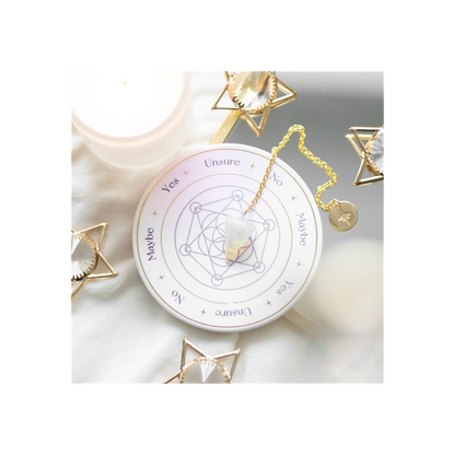 Opalite Pendulum Divination Kit - DuvetDay.co.uk