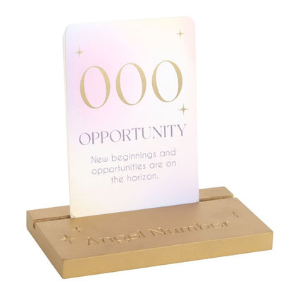 Angel Number Affirmation Cards with Wooden Stand - DuvetDay.co.uk