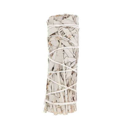 10cm Small White Sage Smudge Stick Wand - DuvetDay.co.uk